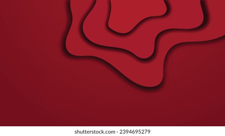 abstract red paper cut background with blank space for graphic design element
