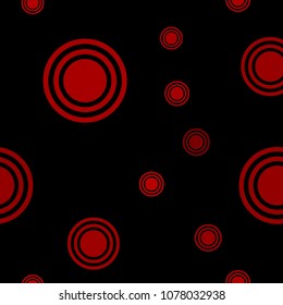 Abstract red pattern with circles. Geometry pattern for fabric. Round Circle Dots. Network Design, Technology Science, Vector Illustration. Perfect For Logo, Banner, Icon, Holiday Background.