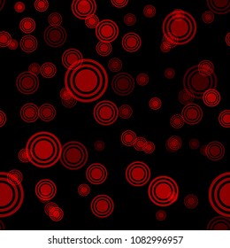 Abstract red pattern with circles. Geometry pattern for fabric. Round Circle Dots. Network Design, Technology Science, Vector Illustration. Perfect For Logo, Banner, Icon, Holiday Background.