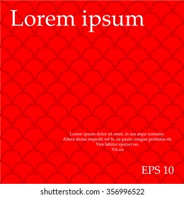 Abstract red pattern classics