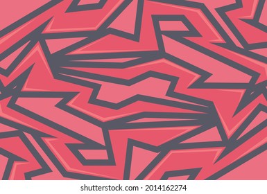 Abstract red and pink background with jagged zigzag pattern