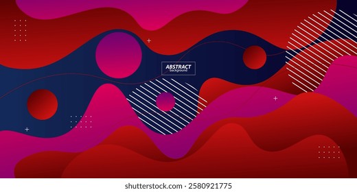 Abstract red and pink background with simple shapes. Fresh and bright design. Popular and modern with 3d shadow concept. Vector eps10