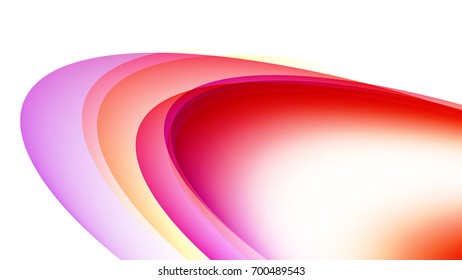Abstract Red and Pink gradient curve background
