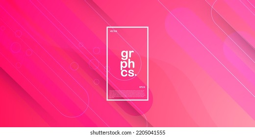 Abstract red pink gradient illustration geometric background with simple pattern. cool design.Eps10 vector