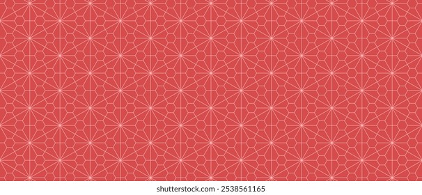 abstract red pink hexagon. geometric texture background. triangle line pattern. retro styled concept.