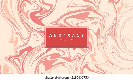 Abstract red pink liquid marble wave background template design