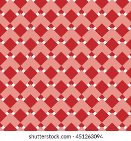 Abstract red and pink retro geometric pattern for design.
