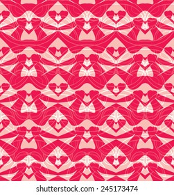 Abstract red and pink seamless.