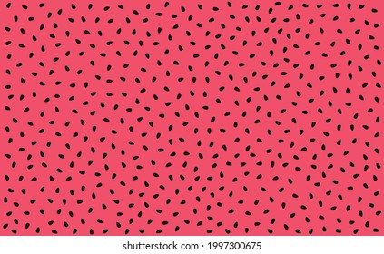 Abstract red - pink watermelon background with seeds - Vector illustration