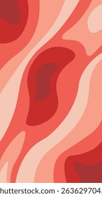 Abstract Red and Pink Wave Pattern Background Illustration