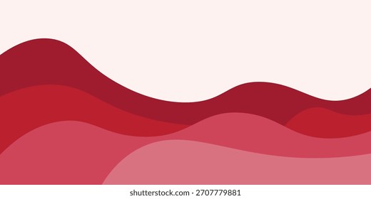 Abstrato vermelho e cor-de-rosa camadas onduladas projeto de fundo