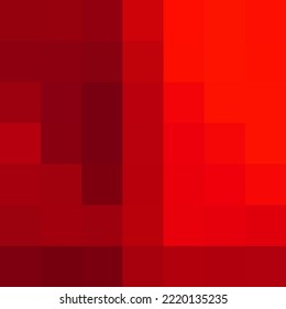 Abstract Red Pixel Background. Geometric Illustration.