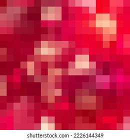 Abstrakter roter Pixelhintergrund. Geometrische Abbildung.