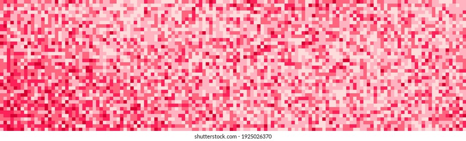 Abstract red pixel background for website. Mosaic of squares. Vector illustration