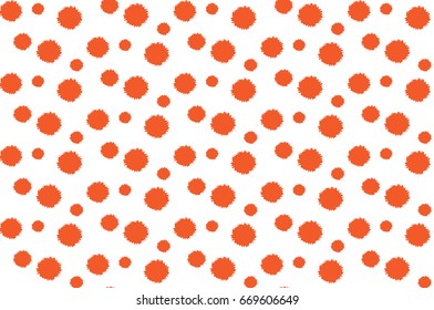 Abstract red polka dot pattern