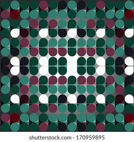 abstract red polka dots pattern background
