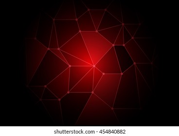 Abstract red polygon background