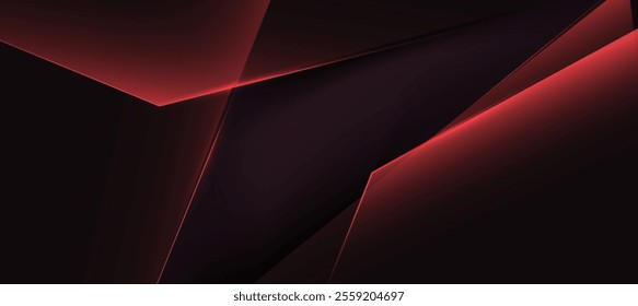 Abstract red polygon elegant background vector illustration, banner business product present