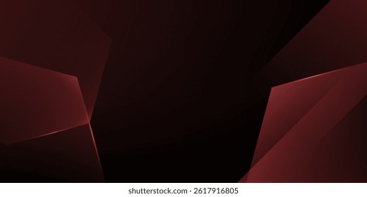 Abstract red polygon elegant background vector illustration, banner business product present