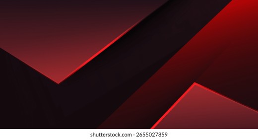 Abstract red polygon elegant background vector illustration, banner business product present