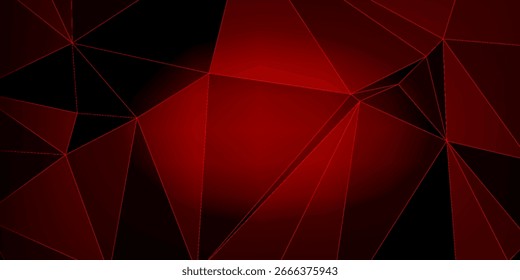Abstract red polygon elegant background vector illustration, banner business product present