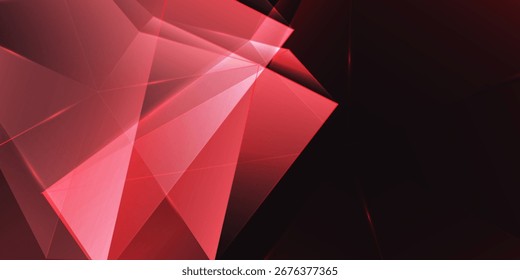 Abstract red polygon elegant background vector illustration, banner business product present eps 10