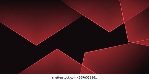 Ilustración vectorial de fondo elegante Abstractas del polígono rojo, producto del negocio del Anuncio presente. Moderna Ilustración vectorial de diseño de moda