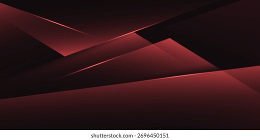 Abstract red polygon elegant background vector illustration, banner business product present