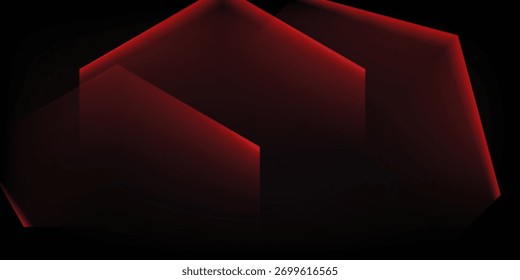 Abstract red polygon elegant background. modern creative trendy design