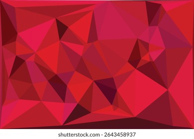 Abstract red polygon geometric background design