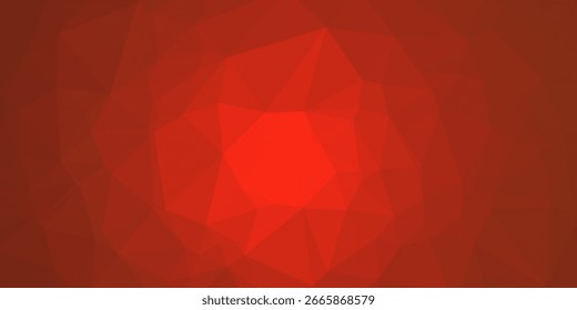 Fondo Abstractas del espacio poligonal rojo con puntos de conexión y líneas. Molécula de fondo poligonal geométrica y comunicación. Concepto de ciencia, química, biología, medicina, tecnología.