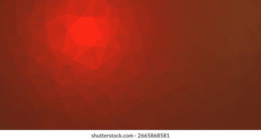 Fondo Abstractas del espacio poligonal rojo con puntos de conexión y líneas. Molécula de fondo poligonal geométrica y comunicación. Concepto de ciencia, química, biología, medicina, tecnología.