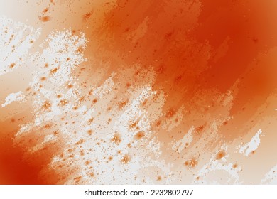 abstract red powder splatted on white background