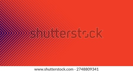 Abstract red and purple background with geometric chevron arrow lines, modern gradient speed concept, futuristic dynamic motion pattern, corporate growth and direction backdrop design.