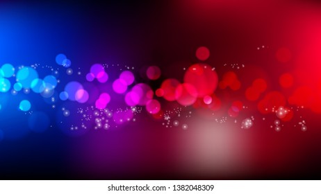 Abstract Red and Purple Defocused Lights Background Design