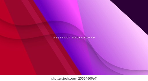 abstract red purple diagonal triangle shape with shadow decoration background. eps10 vector