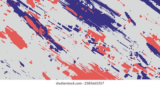 Abstract Red Purple Scratch Grunge In White Background