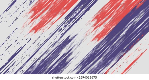 Abstract Red Purple Scratch Grunge In White Background