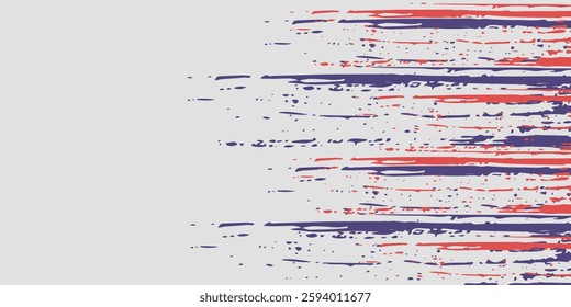 Abstract Red Purple Scratch Grunge In White Background