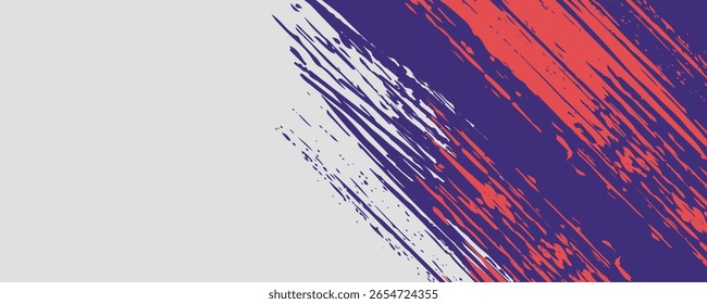 Abstrato Vermelho Roxo Rascunho Grunge Em Fundo Branco