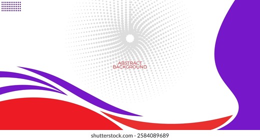 Abstract red purple waves are flowing on white background. red line background curve element. Suit for business, banner, header, wallpaper, corporate