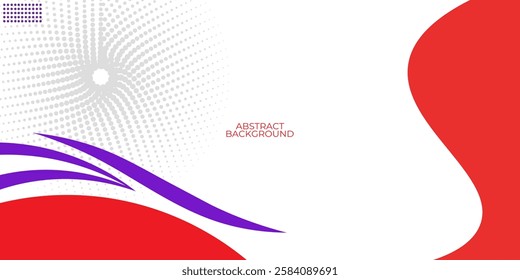 Abstract red purple waves are flowing on white background. red line background curve element. Suit for business, banner, header, wallpaper, corporate