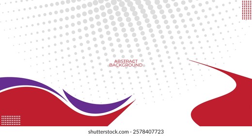 Abstract red purples waves are flowing on white background. red and purples line background curve element. Suit for business, cover, header, wallpaper, corporate,