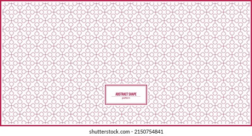 Abstract Red Quarter Circle Pattern