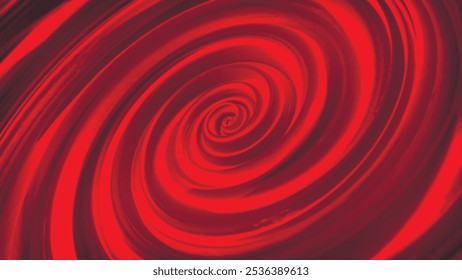 Abstract red radial circles background with rotation effect. Circular colorful digital sound wave. Red abstract swirl background. Moire abstract texture. For posters, brochures, covers, banners.Vector