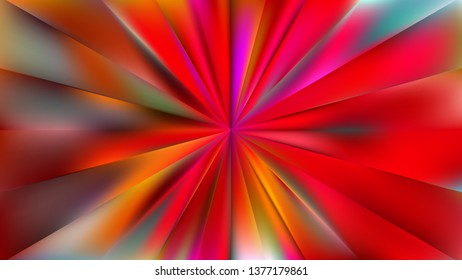 Abstract Red Radial Sunburst Background