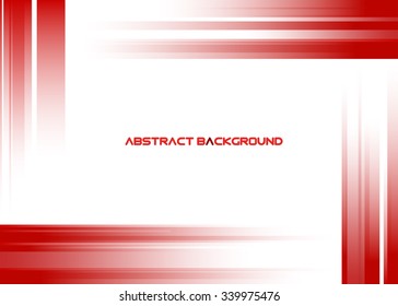 Abstract red rays on white background - vector