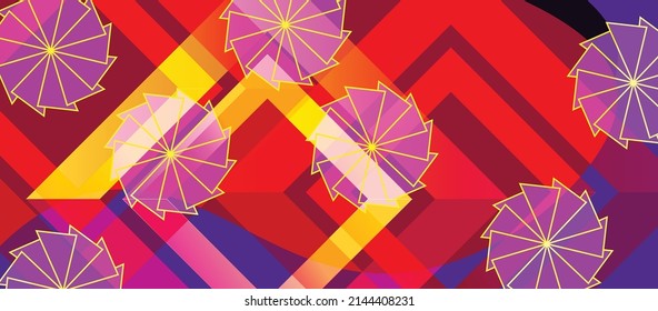 Abstract red rectangle shapes colorful vector background. abstract colorful design vector background