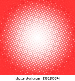 Abstract red retro comic pop art background with haftone dots design. Vector clear template for banner or comic book design, etc