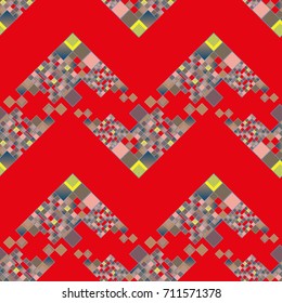 Abstract red seamless pattern for new background.